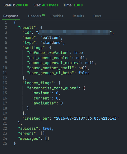 Cloudflare API 查询账号注册时间